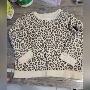Grayson Mini NWOT  Girls Leopard Print Sweatshirt Size 5T‎